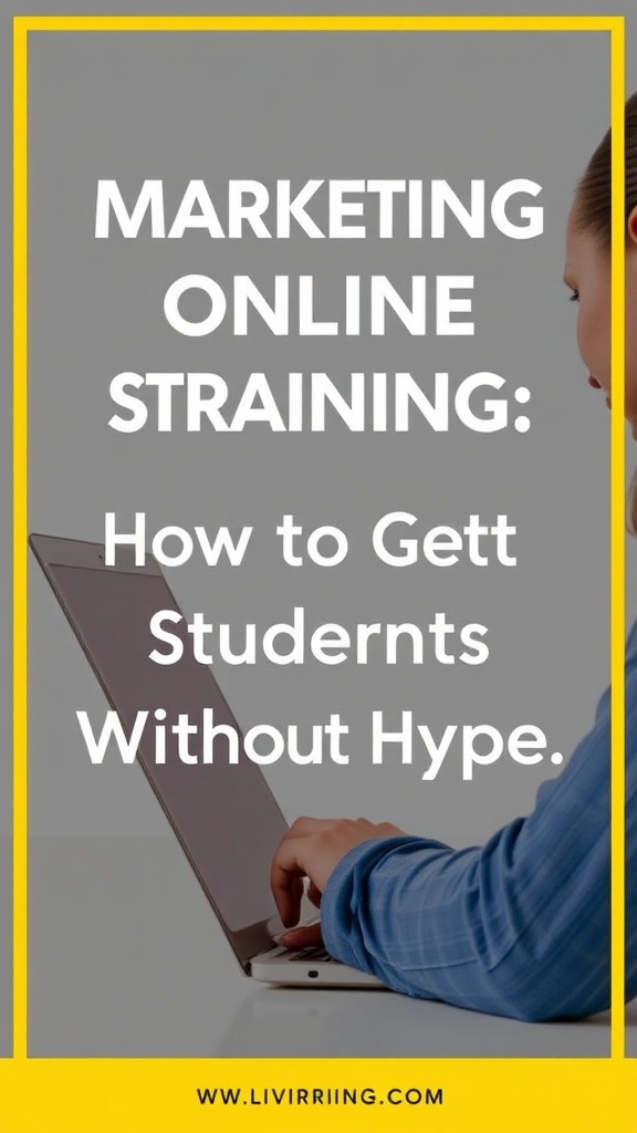 Marketing Online Training Strategies: How to Get Students Without Hype