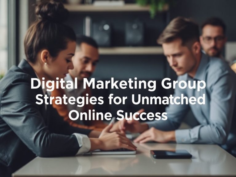 Digital Marketing Group Strategies for Unmatched Online Success